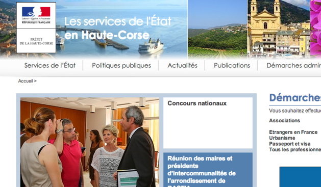 Démarches en ligne sur le site Internet de la préfecture de la Haute-Corse Démarches en ligne sur le site Internet de la préfecture de la Haute-Corse