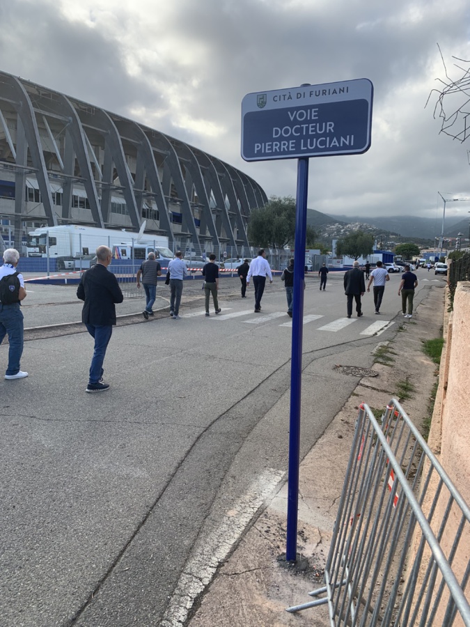 Furiani : les rues bordant le stade Armand-Cesari ont désormais un nom Furiani : les rues bordant le stade Armand-Cesari ont désormais un nom