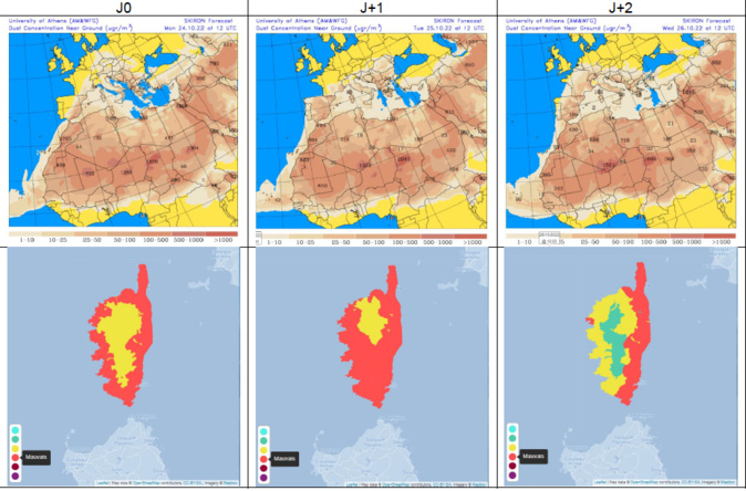 Corse : l'épisode de pollution de l'air se poursuit Corse : l'épisode de pollution de l'air se poursuit