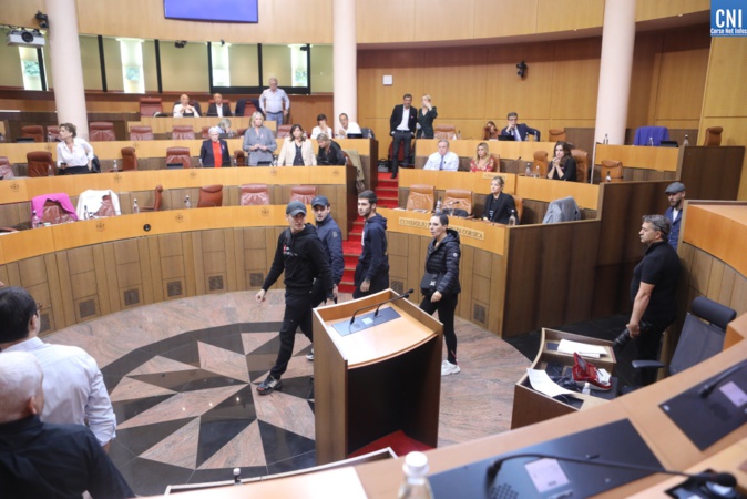 L'hémicycle de l'Assemblée de Corse. Photo Michel Luccioni. L'hémicycle de l'Assemblée de Corse. Photo Michel Luccioni.