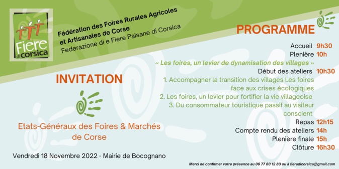Les États Généraux des foires et marchés de Corse font leur retour à Bocognano Les États Généraux des foires et marchés de Corse font leur retour à Bocognano