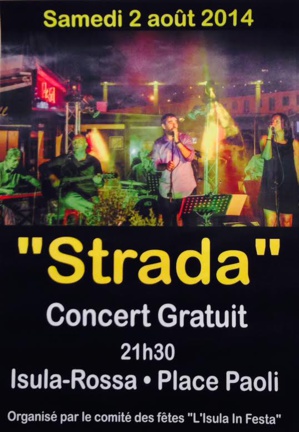 L'Ile-Rousse : "Strada" invité de "L'Isula in festa" L'Ile-Rousse : "Strada" invité de "L'Isula in festa"