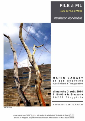 Poggiola : L'installation éphémère par Mario Sabaty et ses acolytes