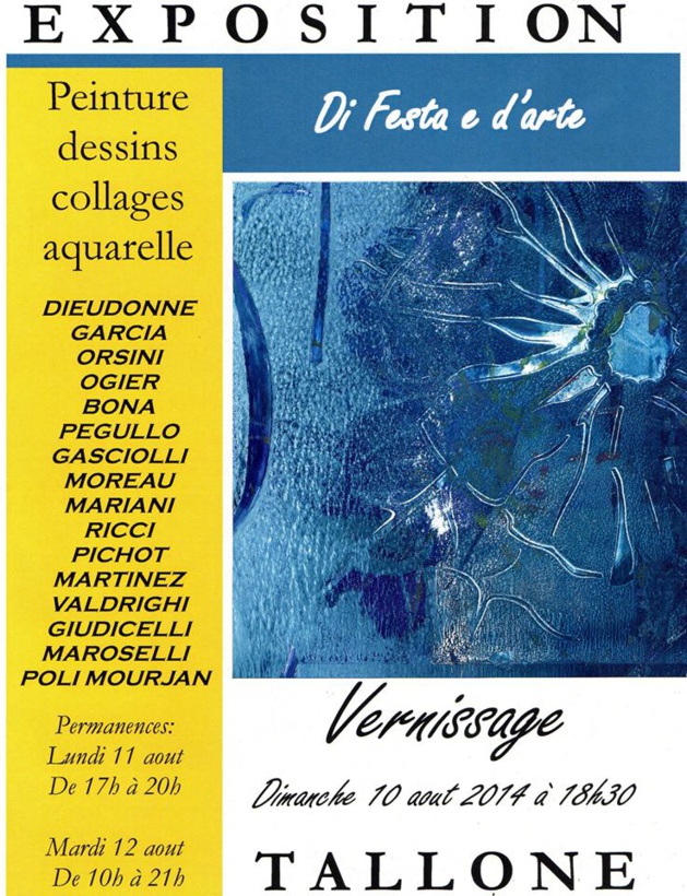 Tallone : 16 artistes à « Di Festa e d'Arte » Tallone : 16 artistes à « Di Festa e d'Arte »