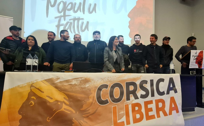 Le parti était réuni ce dimanche à l'université de Corse pour son congrés. Photo page Facebook Corsica Libera
