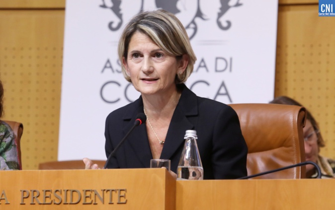 Nanette Maupertuis, présidente de l'Assemblée de Corse et représentante de la Corse au Comité européen des régions. Photo Michel Luccioni.