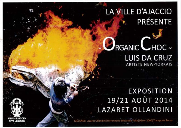« Organic Choc » une exposition de l'artiste nex-yorkais  Luis Da Cruz au Lazaret-Ollandini