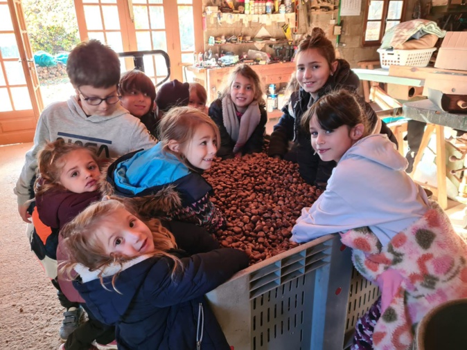 Les élèves de la classe unique de Piedicroce Les élèves de la classe unique de Piedicroce