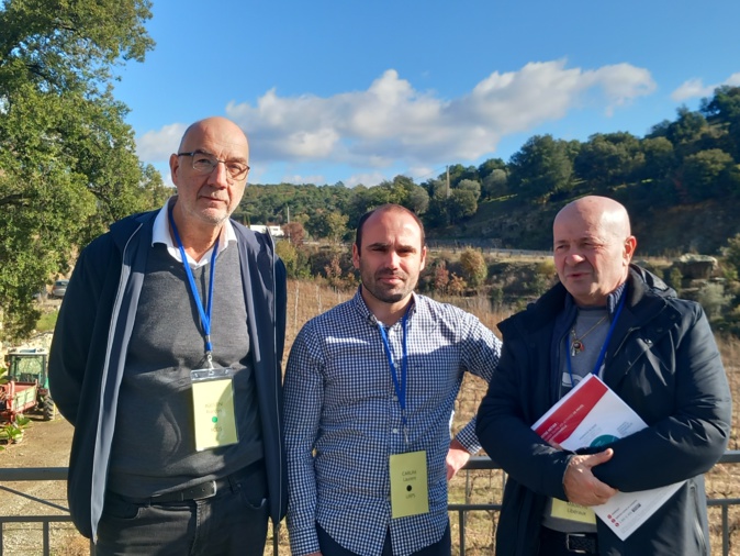 De droite à gauche le dr. Antoine, Grisoni, le dr. Laurent Carlini et le dr. François Agostini De droite à gauche le dr. Antoine, Grisoni, le dr. Laurent Carlini et le dr. François Agostini