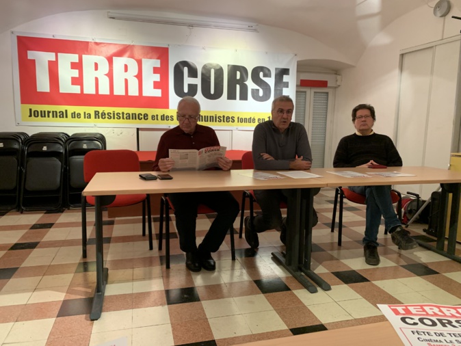 Francis Riolacci, Michel Stefani et Jean-Jacques Gil ont présenté le Terre Corse des 3 et 4 décembre à Bastia.