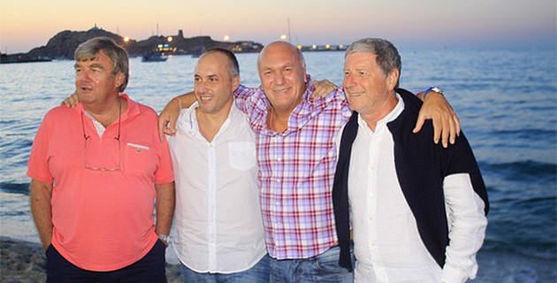  Jean-Michel Larqué et Bernard Champion à "Siesta Beach" de L'Ile-Rousse
