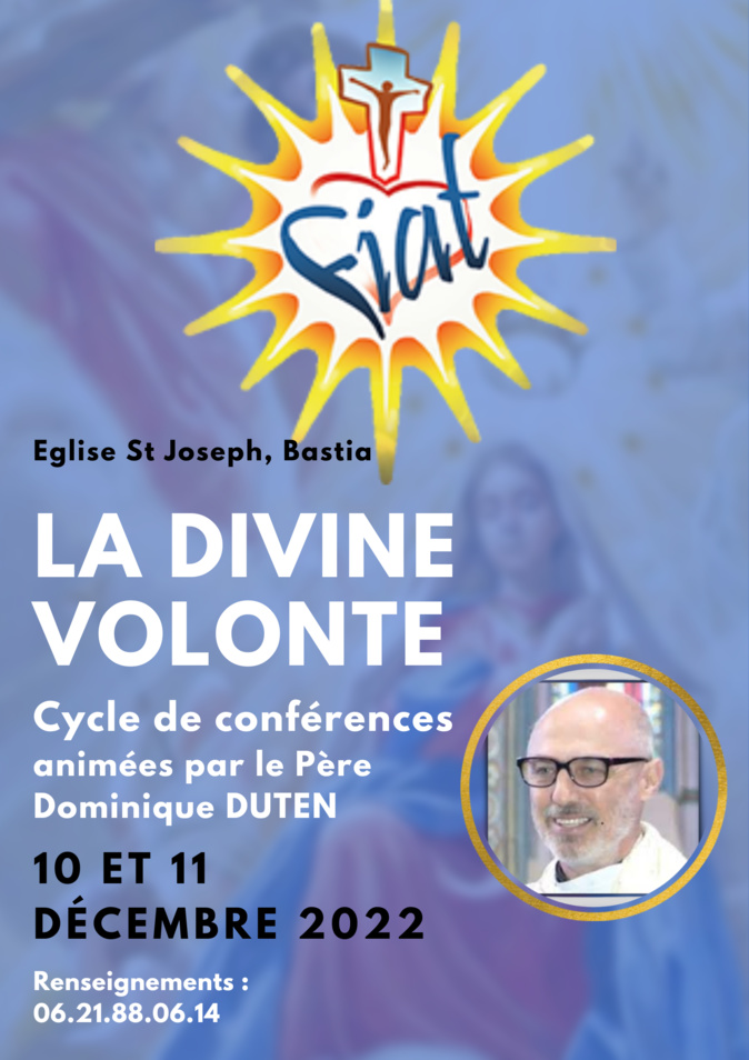 Bastia : « La Divine Volonté » expliquée par le Père Duten