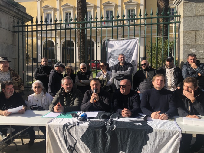 La conference de presse de ce mardi à Ajaccio. La conference de presse de ce mardi à Ajaccio.