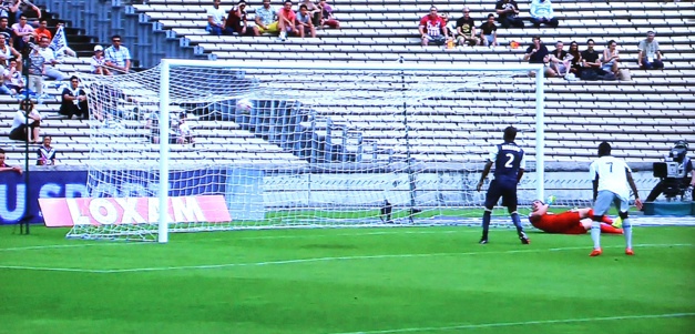 Le but bastiais : Carrasso battu après la demi-volée de Tallo (Capture d'écran Bein Sports) Le but bastiais : Carrasso battu après la demi-volée de Tallo (Capture d'écran Bein Sports)