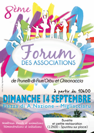 Migliacciaru : Le forum des associations de Prunelli et de Ghisonaccia Piazza di a Nazione