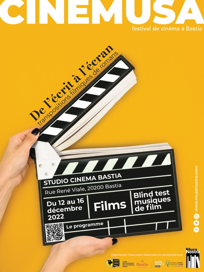 Bastia : « Du texte à l’image », une belle édition de Cinemusa jusqu’au 16 décembre Bastia : « Du texte à l’image », une belle édition de Cinemusa jusqu’au 16 décembre