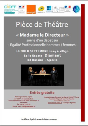 Théâtre et débat sur l'égalité professionnelle hommes-femmes à l'Espace Diamant Théâtre et débat sur l'égalité professionnelle hommes-femmes à l'Espace Diamant