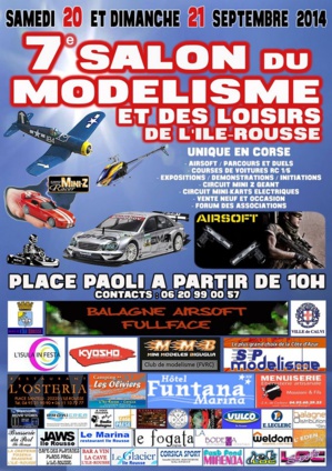 Le 7ème salon du modélisme et des loisirs les 20 et 21 Septembre à L'Ile-Rousse Le 7ème salon du modélisme et des loisirs les 20 et 21 Septembre à L'Ile-Rousse