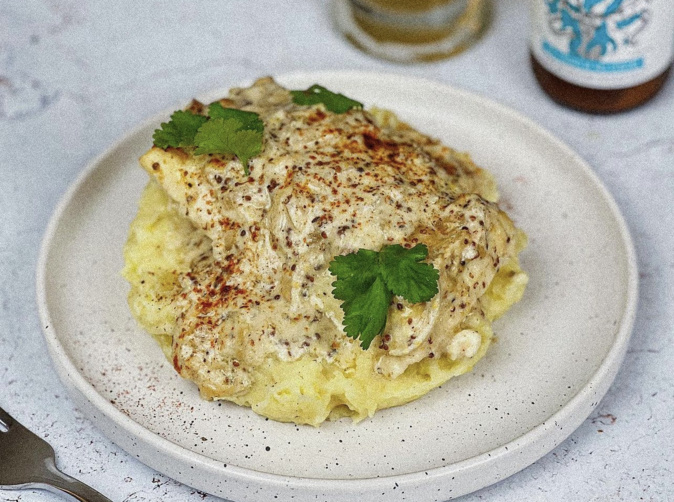 A table : dos de cabillaud moutarde et vin blanc, écrasé de pommes de terre avec #lapetitecuisinedemarie A table : dos de cabillaud moutarde et vin blanc, écrasé de pommes de terre avec #lapetitecuisinedemarie