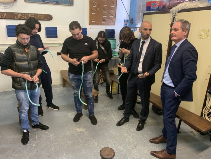 La Direction Générale des Affaires Maritimes en visite au lycée maritime de Bastia La Direction Générale des Affaires Maritimes en visite au lycée maritime de Bastia