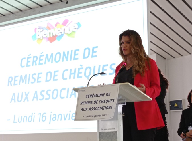 Pour sa deuxième visite de la journée, Marlène Schiappa a assisté à la remise symbolique des chèques de subventions attribués par la CPAM aux associations de Haute-Corse.