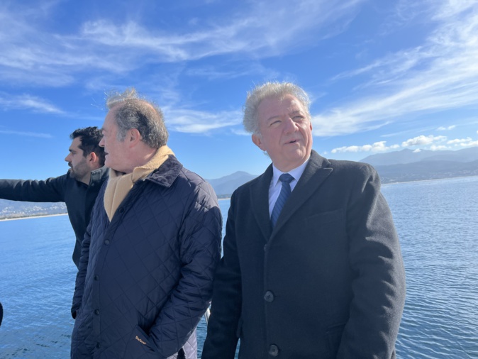 Le préfet avec Alain Tafani, président de la station de pilotage des ports de la Corse-du-Sud Le préfet avec Alain Tafani, président de la station de pilotage des ports de la Corse-du-Sud