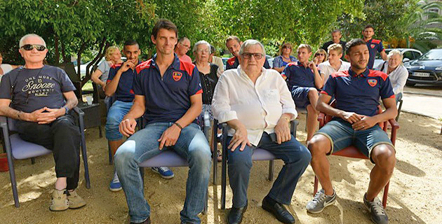 Ajaccio : Les joueurs du GFCA invités de "A Spannata" à la villa Isabelle