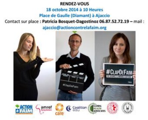 La fin de la Faim... Mobilisation autour de l’opération #ClapDeFaim pour la journée Mondiale de l’Alimentation La fin de la Faim... Mobilisation autour de l’opération #ClapDeFaim pour la journée Mondiale de l’Alimentation