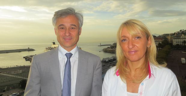 Pierre-Emmanuel Leclerc, nouveau rapporteur régional de la DG Régio à la Commission européenne, et Emmanuelle de Gentili, conseillère exécutive en charge des affaires européennes et 1ere adjointe à la mairie de Bastia.