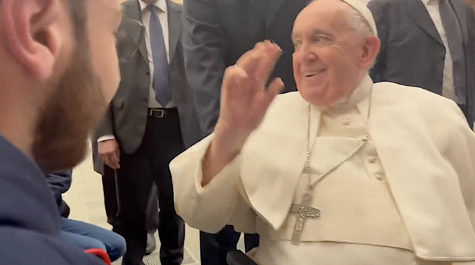 Le Pape François a béni l'école Santa Divota de Porto-Vecchio Le Pape François a béni l'école Santa Divota de Porto-Vecchio