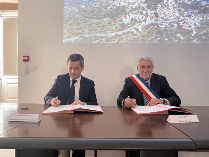 Retour en images sur la visite de Gérald Darmanin à Corbara Retour en images sur la visite de Gérald Darmanin à Corbara