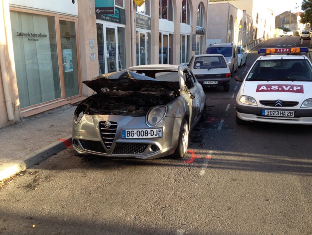 Le véhicule détruit à Calvi appartenait à un couple d'employés de la Société Générale victime de menaces à répétition Le véhicule détruit à Calvi appartenait à un couple d'employés de la Société Générale victime de menaces à répétition