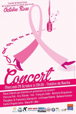 "Octobre Rose" à Bastia : Un concert mercredi au Théâtre "Octobre Rose" à Bastia : Un concert mercredi au Théâtre