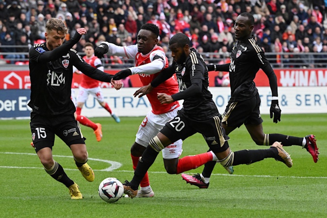 Au match aller Reims s'était déjà imposé à Ajaccio (FRANÇOIS LO-PRESTI/AFP)