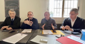 Michel Castellani, François Martinetti, Didier Grassi et Pierre Savelli. Photo CNI. Michel Castellani, François Martinetti, Didier Grassi et Pierre Savelli. Photo CNI.