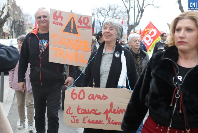 Grève du 7 mars : revivez la manifestation à Ajaccio Grève du 7 mars : revivez la manifestation à Ajaccio
