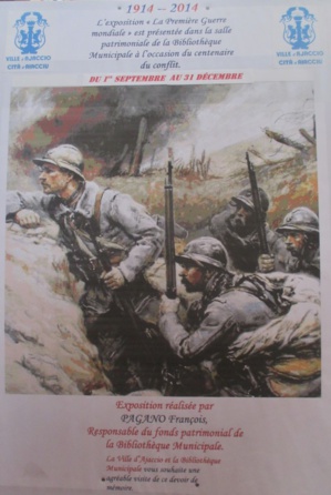 Découvrir la grande guerre à la salle patrimoniale de la bibliothèque municipale d’Ajaccio Découvrir la grande guerre à la salle patrimoniale de la bibliothèque municipale d’Ajaccio