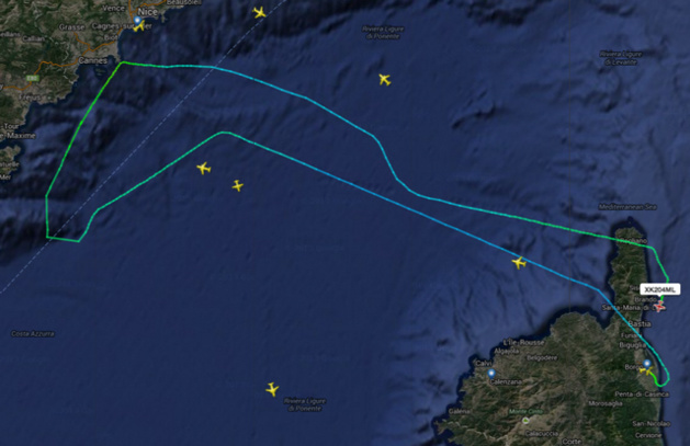 L'aéroport de Nice fermé en raison d'une tempête : Le vol Bastia-Nice fait demi-tour et les Nice-Calvi-Nice annulés