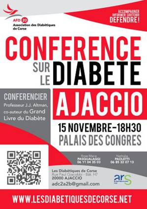 Journée Mondiale du Diabète : Une conférence a Bastia et Ajaccio Journée Mondiale du Diabète : Une conférence a Bastia et Ajaccio