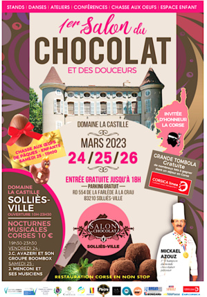 Le salon du chocolat et des délices de Corse franchit la Méditerranée Le salon du chocolat et des délices de Corse franchit la Méditerranée