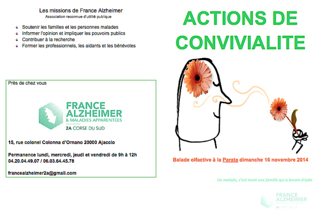 Un café-mémoire et une balade olfactive avec France-Alzheimer Un café-mémoire et une balade olfactive avec France-Alzheimer