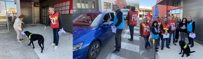 Distribution de tracts ce mercredi au centre commercial La Rocade à Furiani. Distribution de tracts ce mercredi au centre commercial La Rocade à Furiani.