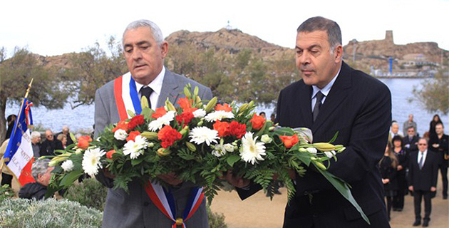 L'Ile-Rousse : Commémoration de l'Armistice et remise de drapeau de l'ANACR