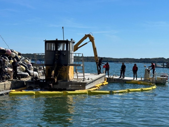 A Aleria, l'office de l'Environnement de la Corse forme à la lutte contre la pollution maritime A Aleria, l'office de l'Environnement de la Corse forme à la lutte contre la pollution maritime
