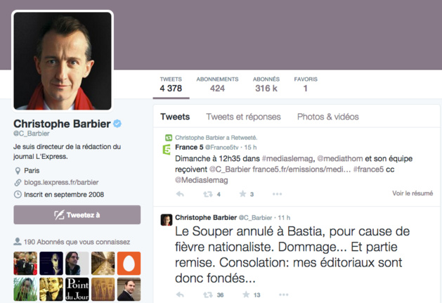 Christophe Barbier : "Mes éditoriaux sont donc fondés…"
