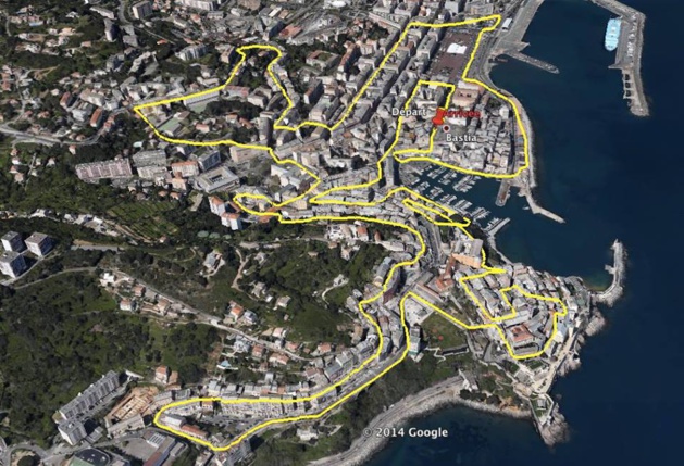 … parcours de la course de 8 km … parcours de la course de 8 km