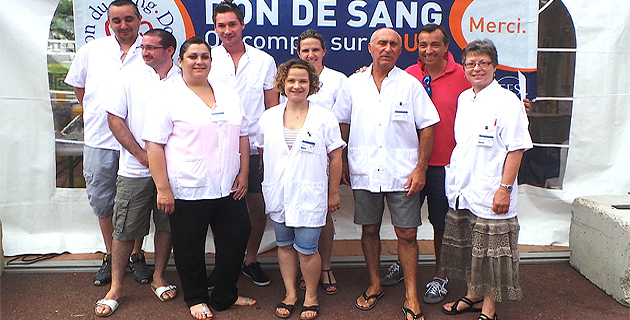 L'équipe de l'EFS de Bastia lors d'une récente campagne du don du sang
