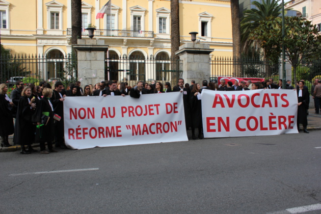 Ajaccio : Nouvelle mobilisation des avocats contre le projet de loi Macron