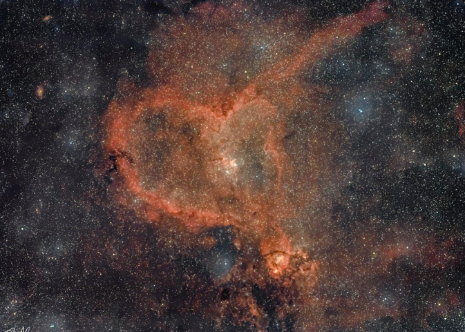 IC1805 - La nébuleuse du cœur. Crédit photo Alexis Giacomoni