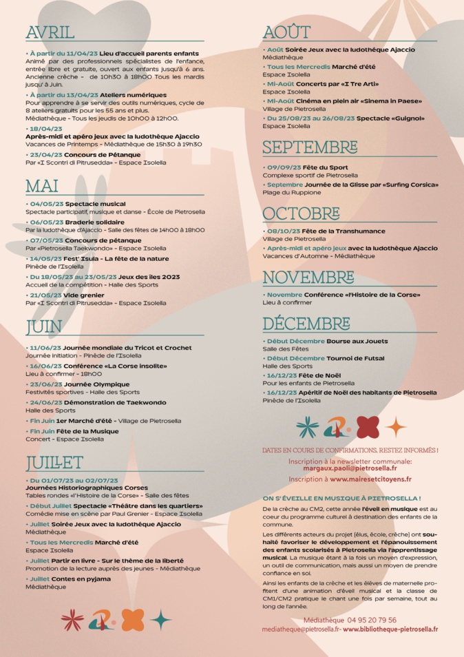 Pietrosella : une année riche en évènements sportifs et culturels Pietrosella : une année riche en évènements sportifs et culturels